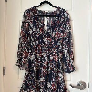 Floral Navy Dress